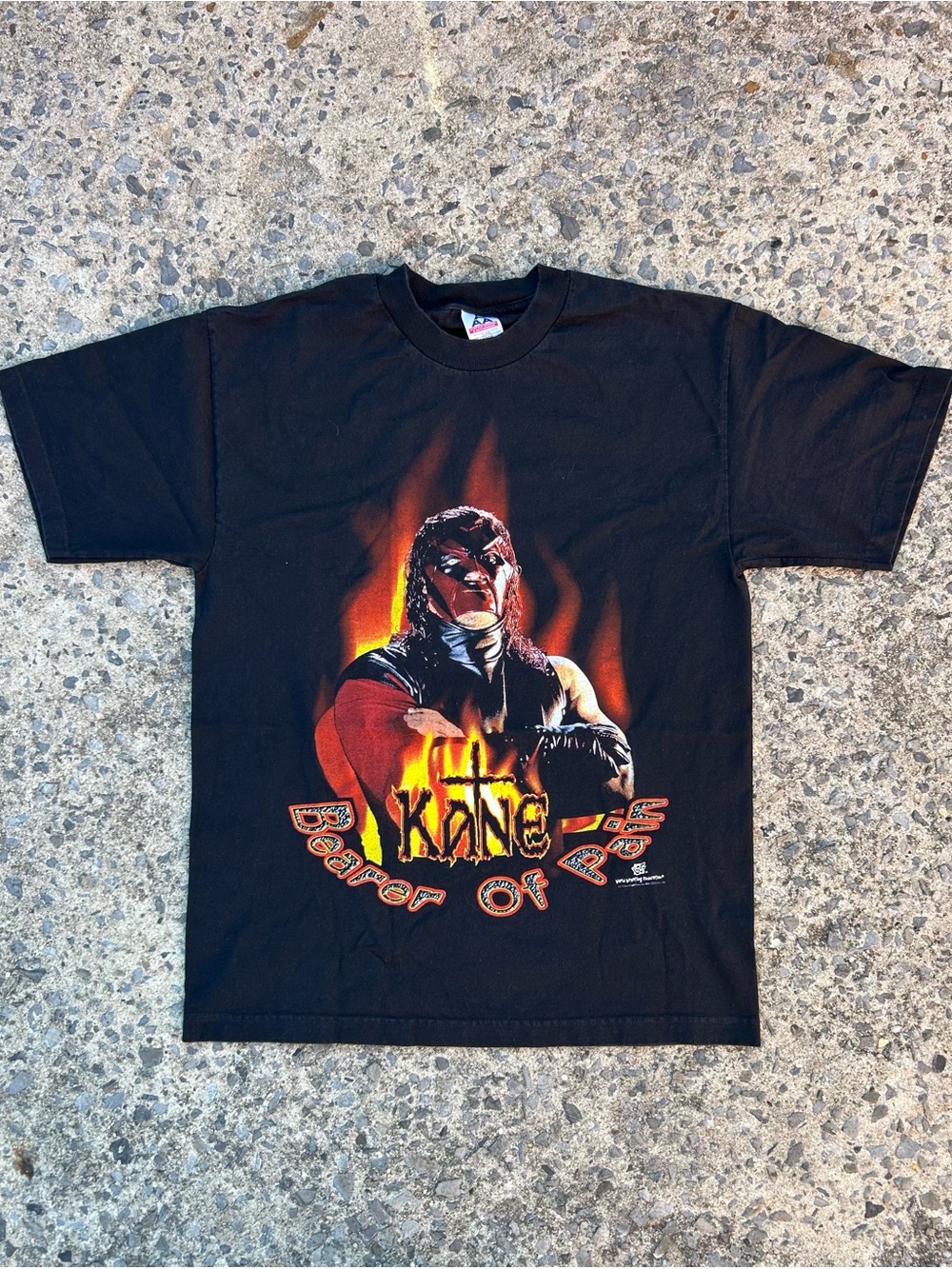 VTG Rare 1998 WWF WWE Kane Bearer Of Pain Wrestling T Shirt Large